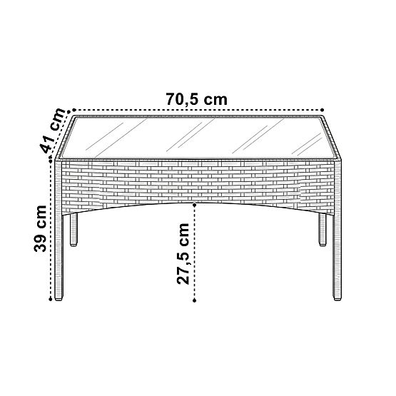Set di mobili da giardino CAMELIA nero cuscini neri