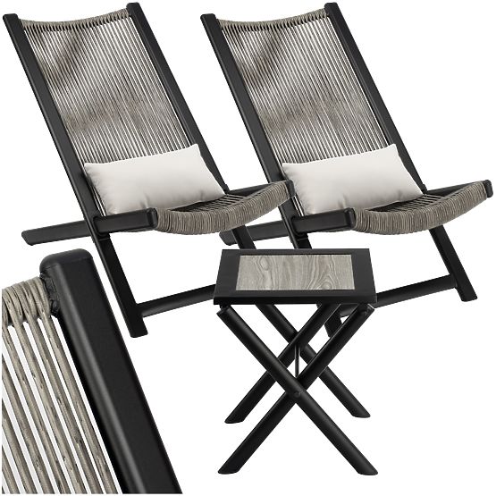 Set di mobili da giardino CHILL ONYKS