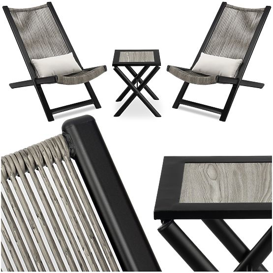 Set di mobili da giardino CHILL ONYKS