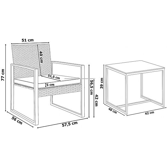 Set di Mobili da Giardino COFFI