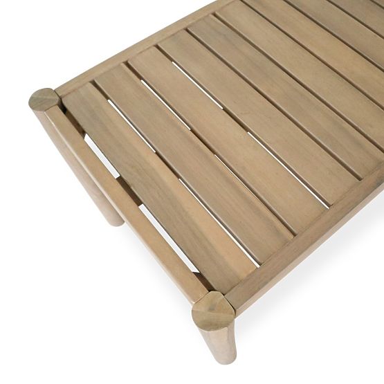 Set di mobili da giardino Fiorentino aspetto teak, intrecciato, legno di acacia chiaro FSC, verde, a