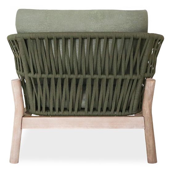 Set di mobili da giardino Fiorentino aspetto teak, intrecciato, legno di acacia chiaro FSC, verde, a