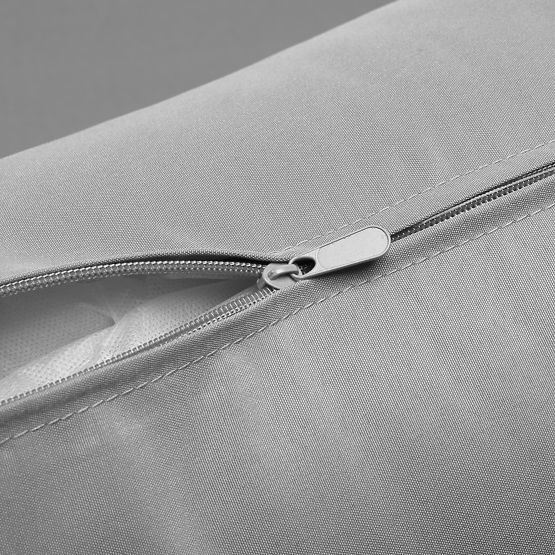 Set di mobili da giardino FLORENCJA divano grigio con ottomana