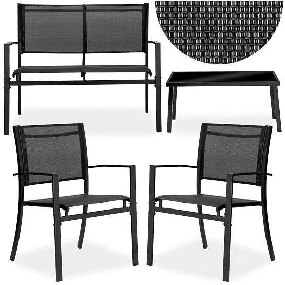 Set di mobili da giardino GRACIOSA BLACK