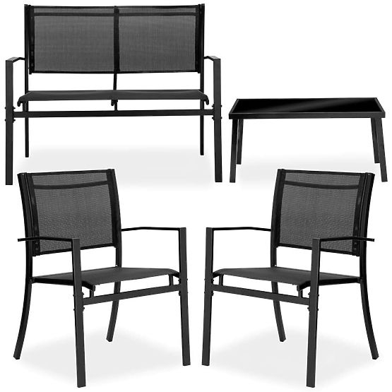 Set di mobili da giardino GRACIOSA BLACK