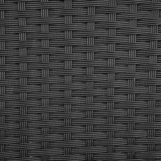 Set di mobili da giardino in tecnorattan MAGNOLIA nero con cuscini grigi