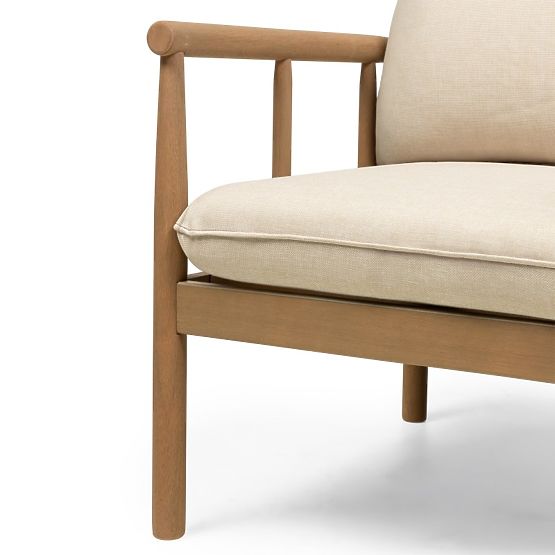 Set di mobili da giardino Mortlake in legno di eucalipto FSC, aspetto teak, beige chiaro