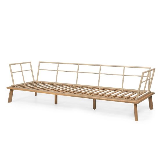 Set di mobili da giardino Penne in legno di eucalipto FSC, alluminio, beige