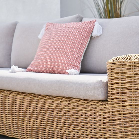 Set di mobili da giardino Sandy, rattan sintetico, beige
