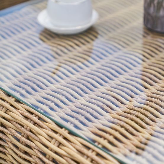 Set di mobili da giardino Sandy, rattan sintetico, beige