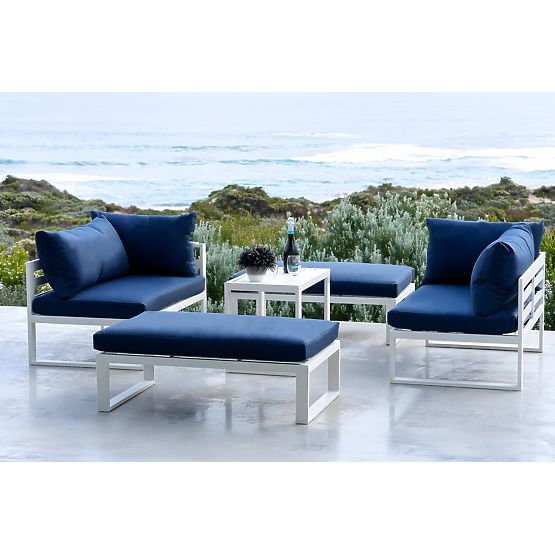 Set di mobili da giardino SANTO bianco
