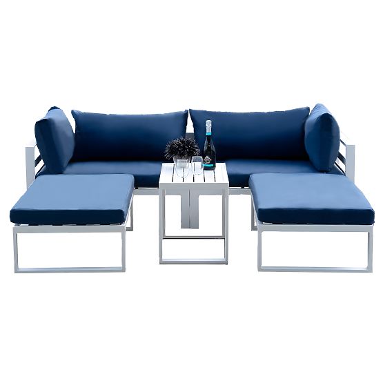 Set di mobili da giardino SANTO bianco