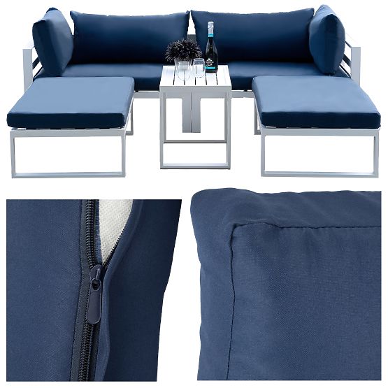 Set di mobili da giardino SANTO bianco