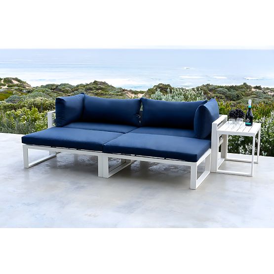 Set di mobili da giardino SANTO bianco