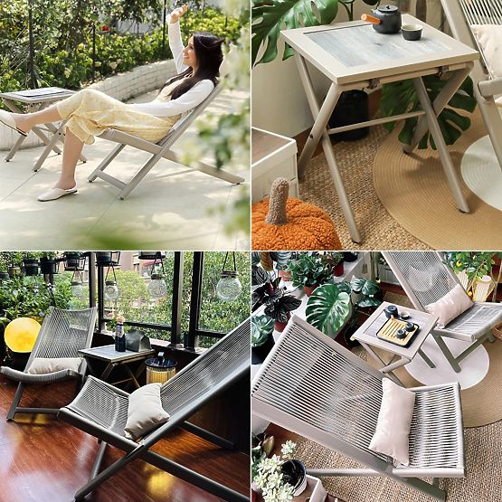 Set di mobili da terrazza CHILL SAND lettini e tavolino