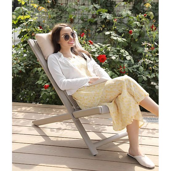 Set di mobili da terrazza CHILL SAND lettini e tavolino