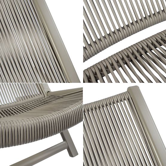 Set di mobili da terrazza CHILL SAND lettini e tavolino