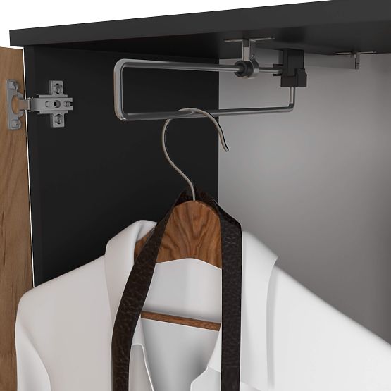 SET DI MOBILI PER INGRESSO ENTRO PK NERO / ROVERE CRAFT