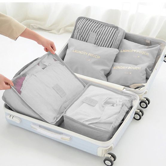 Set di organizer da viaggio GAVIN grigio