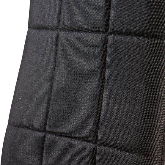 Set di sedie imbottite per sala da pranzo e soggiorno 4 pezzi nere