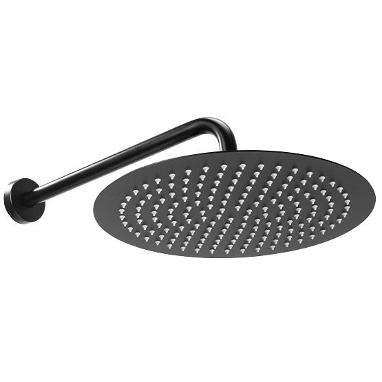 Set doccia ad incasso con termostato LUNGO Nero + BOX