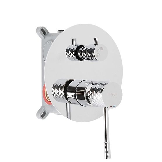 Set doccia ad incasso Rea Lungo Diamond Cromo + BOX