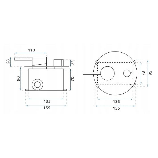 Set doccia ad incasso Rea Lungo Grip Oro Spazzolato + BOX