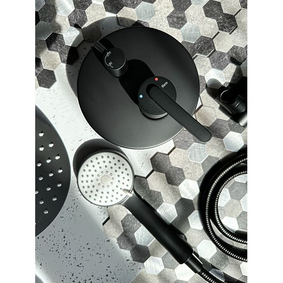 Set doccia ad incasso Rea Ontario Nero + BOX