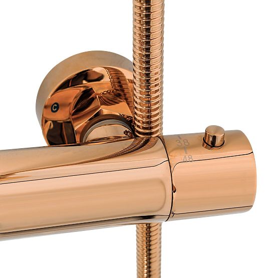 Set Doccia con Termostato Rea Lungo Rame