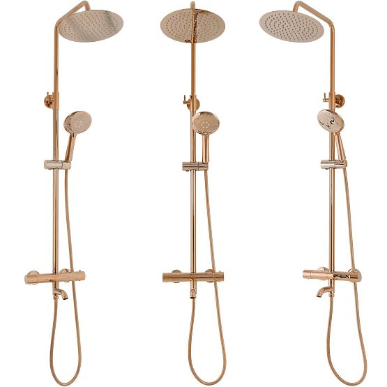 Set Doccia con Termostato Rea Lungo Rame