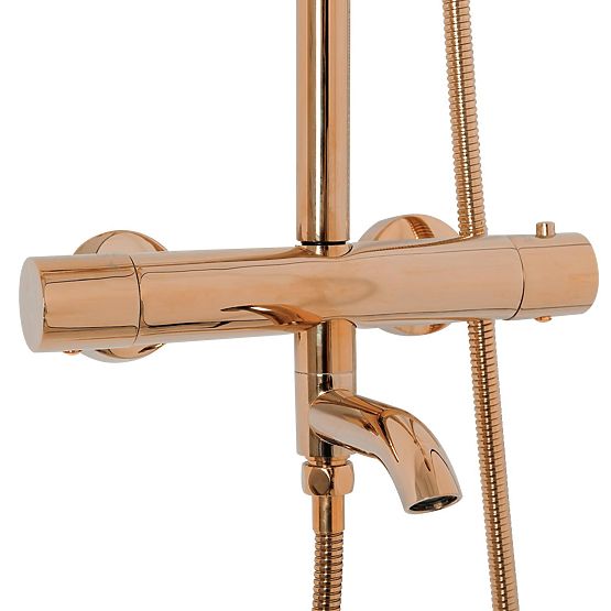 Set Doccia con Termostato Rea Lungo Rame