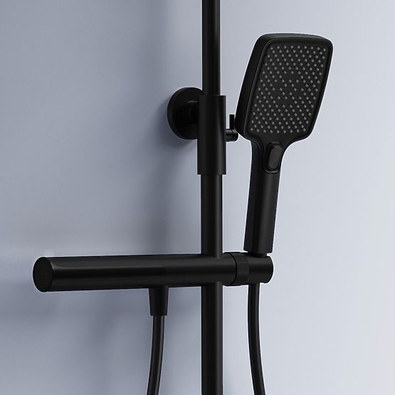 Set doccia con termostato REA Pedro Nero