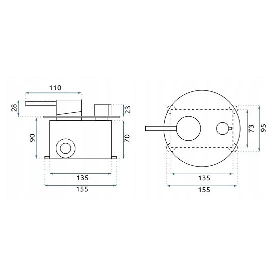 Set doccia da incasso Rea Argon Oro + BOX