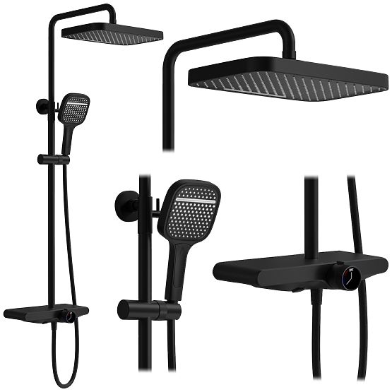 Set doccia REA Bari Nero