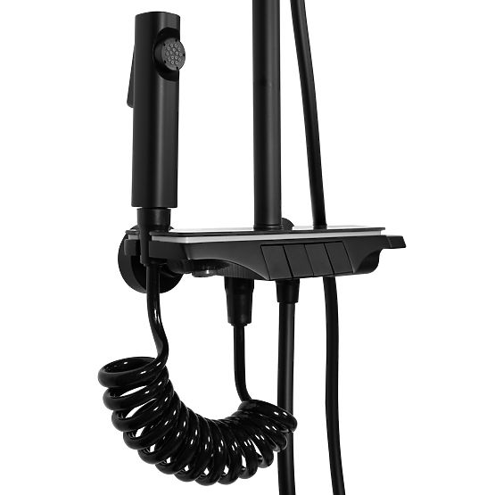 Set doccia REA Savio con display LED Nero