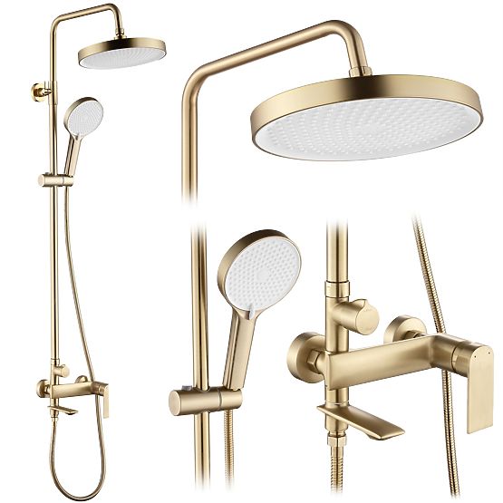 Set doccia Rea Veneta Oro Spazzolato