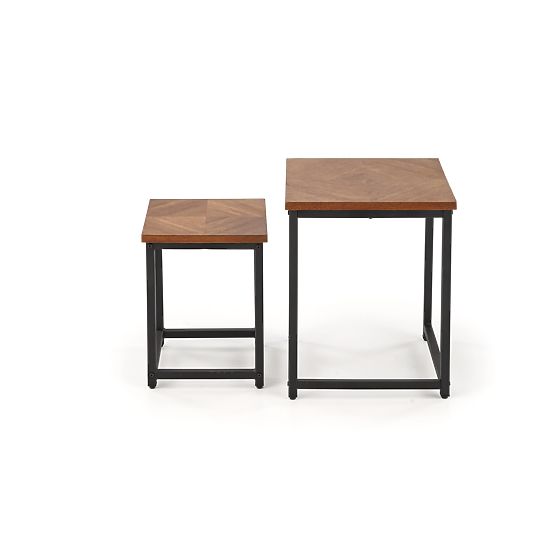 Set ELZA di 2 panche, noce/nero (1p=1pz)