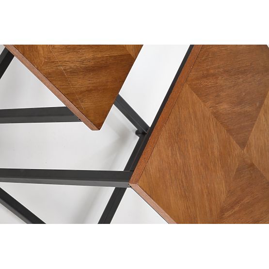 Set ELZA di 2 panche, noce/nero (1p=1pz)