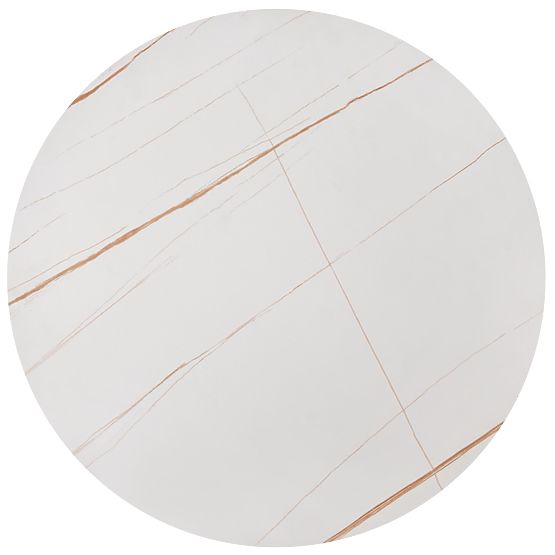 Set FATIMA di 2 tavolini, marmo bianco / oro (1p=1pz)