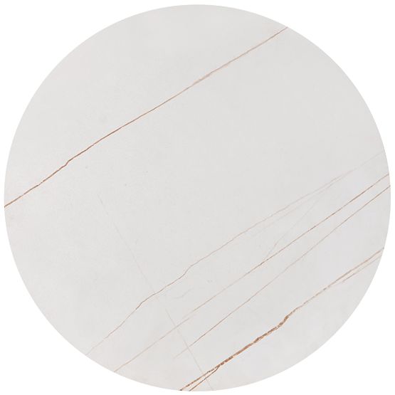 Set FATIMA di 2 tavolini, marmo bianco / oro (1p=1pz)