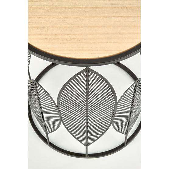 Set FOLLA di 2 panche nero/naturale (1p=1ks)