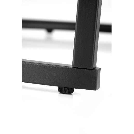 Set JAVA di 2 panche, marmo nero / nero (1p=1pz)