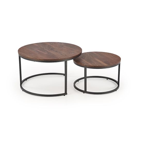 Set JAVA di 2 panche, noce / nero (1p=1ks)
