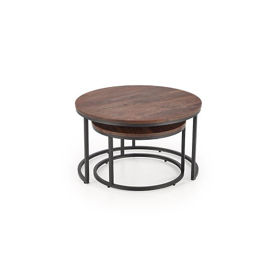 Set JAVA di 2 panche, noce / nero (1p=1ks)