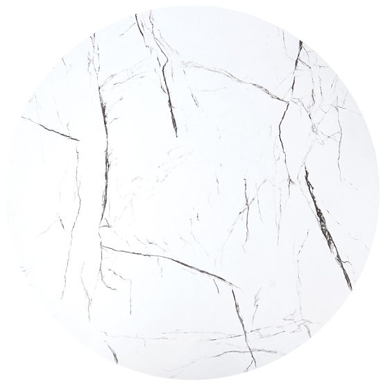 Set JAVA di 2 tavolini, marmo bianco / nero (1p=1pz)