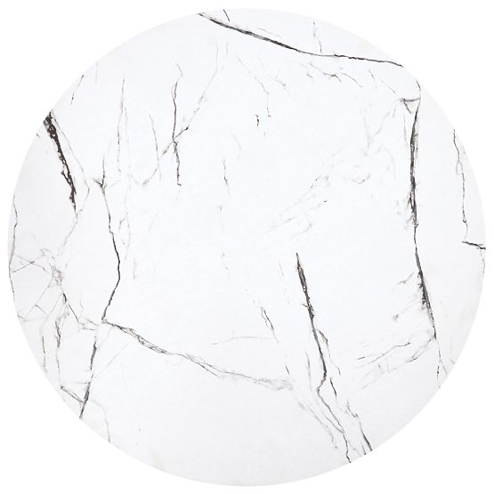 Set JAVA di 2 tavolini, marmo bianco / nero (1p=1pz)
