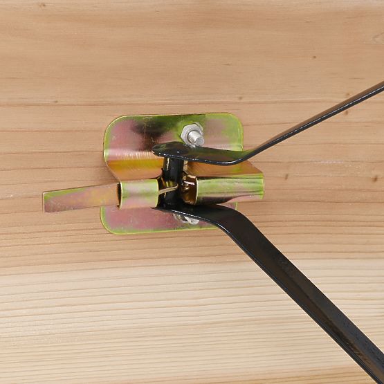 Set LAGER in acciaio e legno: tavolo + 2 panche 220 cm