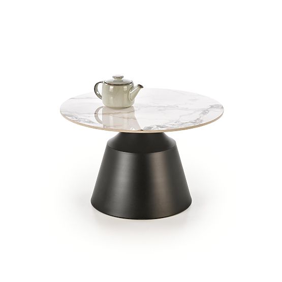 Set MAGNETA di 2 panche, marmo bianco / nero (2p=1ks)