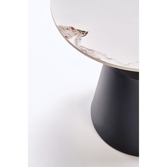 Set MAGNETA di 2 panche, marmo bianco / nero (2p=1ks)