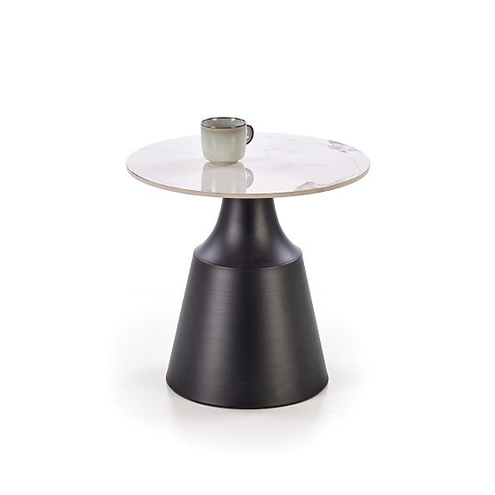 Set MAGNETA di 2 panche, marmo bianco / nero (2p=1ks)